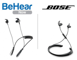 BeHear NOW and BOSE Hearphones provide similar functionality, but differ in product offering, price and distribution method.