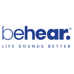 BeHear logo and slogan