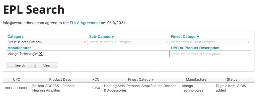 BeHear ACCESS approved for HSA funds